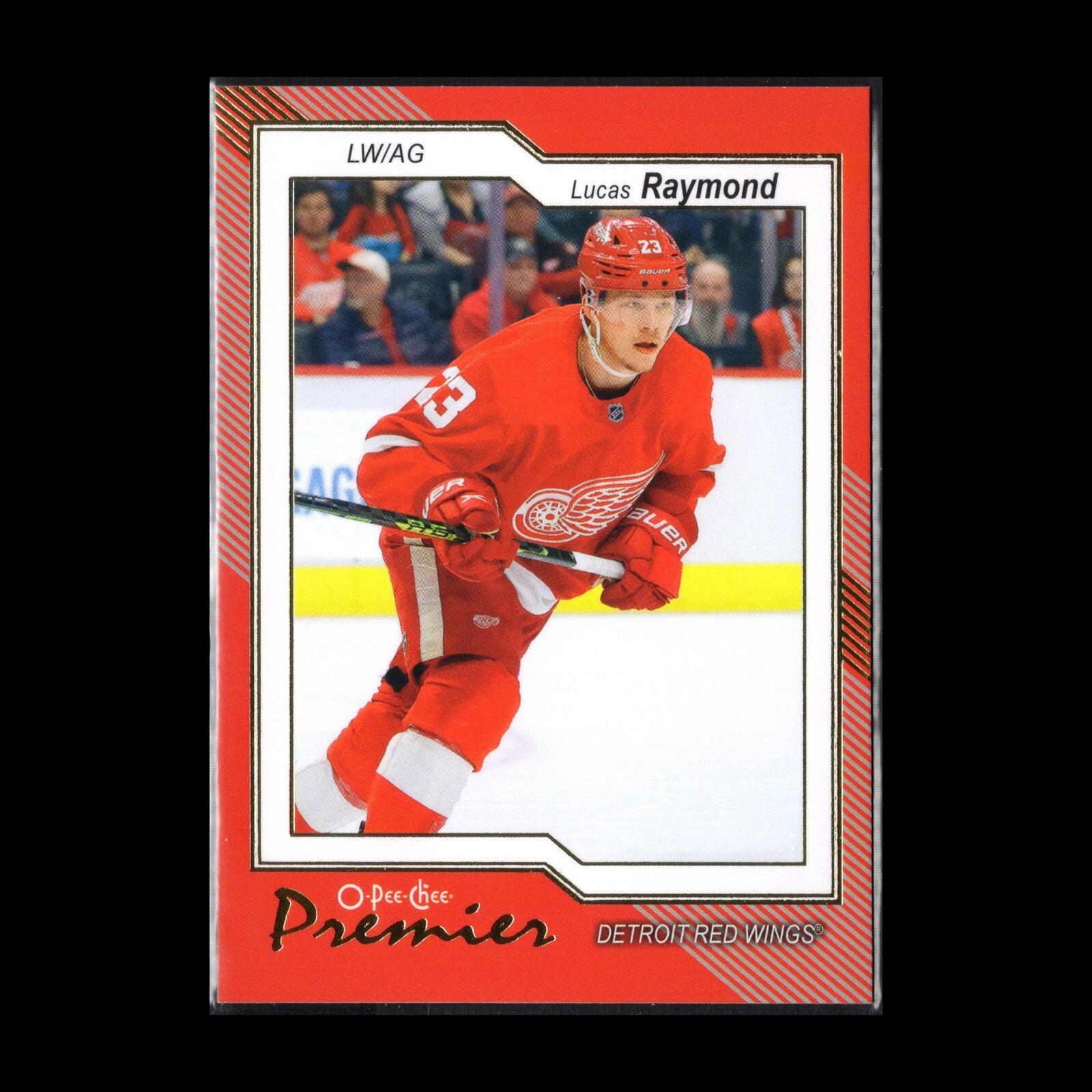 2023-24 O-Pee-Chee LUCAS RAYMOND #P-56 Premier - Detroit Red Wings
