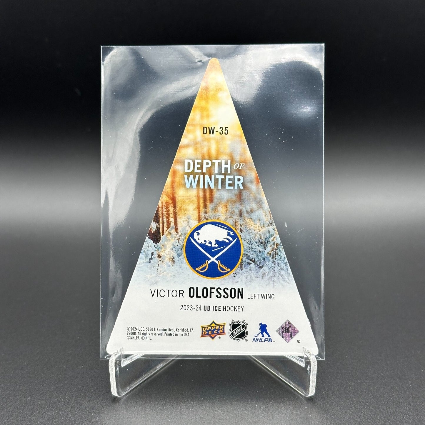 2023-24 UD Ice VICTOR OLOFSSON #DW-45 Depth of Winter