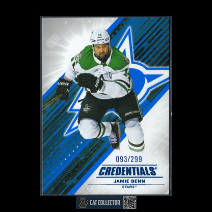 2024-25 UD Credentials JAMIE BENN #14 Blue /299