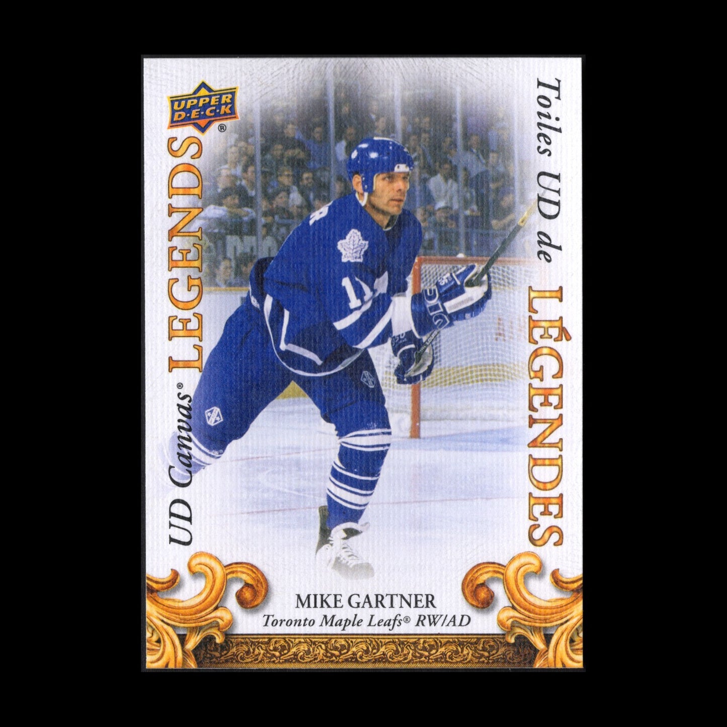 2023 UD Tim Hortons MIKE GARTNER #CL-2 UD Canvas Legends - Toronto Maple Leafs