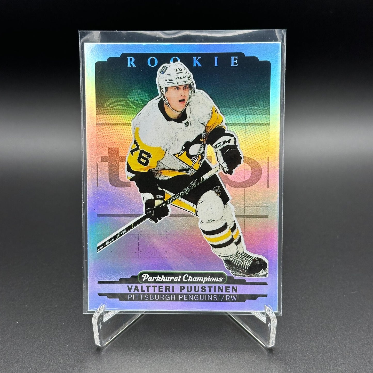 2022-23 UD Parkhurst Champions VALTTERI PUUSTINEN #299 Rainbow Rookie