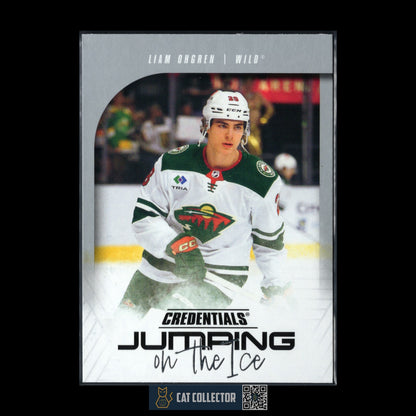 2024-25 UD Credentials LIAM OHGREN #JI-LO Jumping on the ice