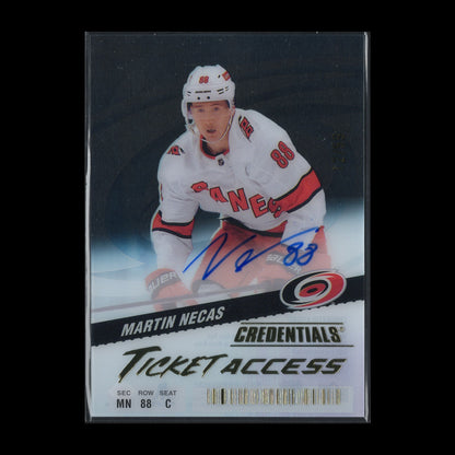 2024-25 UD Credentials MARTIN NECAS #TA-MN Ticket Access Autograph /99