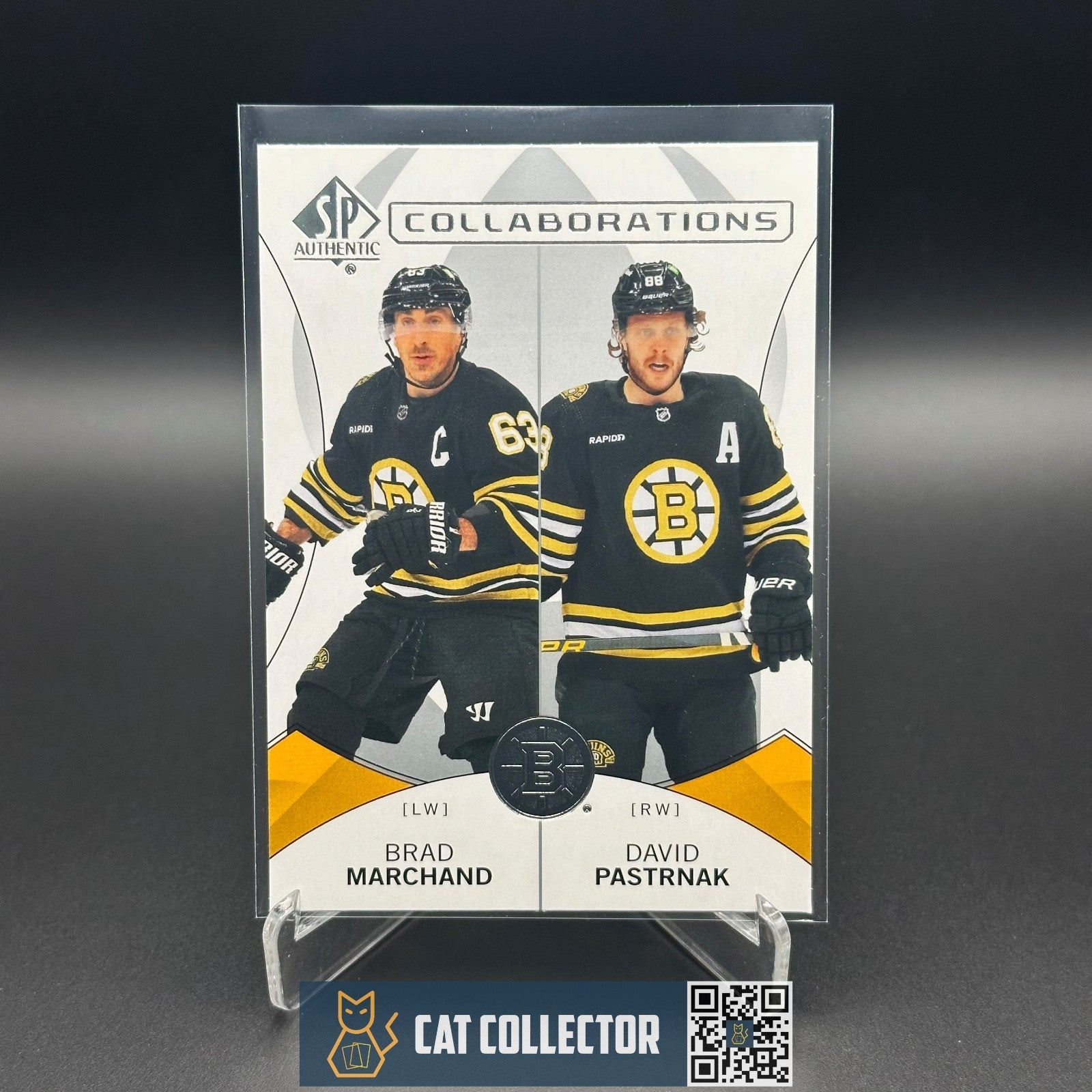 2024-25 UD SP Authentic BRAD MARCHAND / DAVID PASTRNAK #C-4 Collaboration