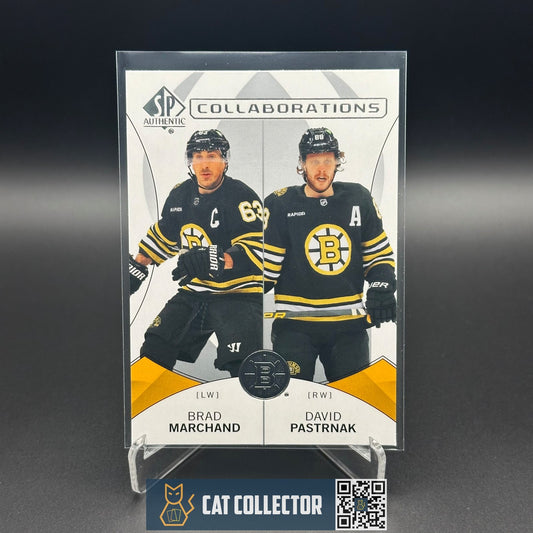 2024-25 UD SP Authentic BRAD MARCHAND / DAVID PASTRNAK #C-4 Collaboration