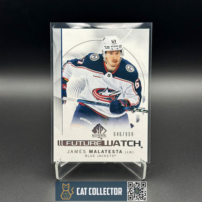 2024-25 UD SP Authentic JAMES MALATESTA #191 Future Watch Rookie RC