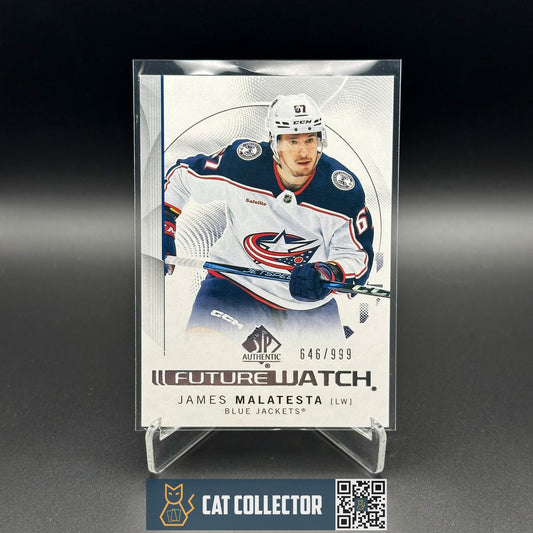 2024-25 UD SP Authentic JAMES MALATESTA #191 Future Watch Rookie RC