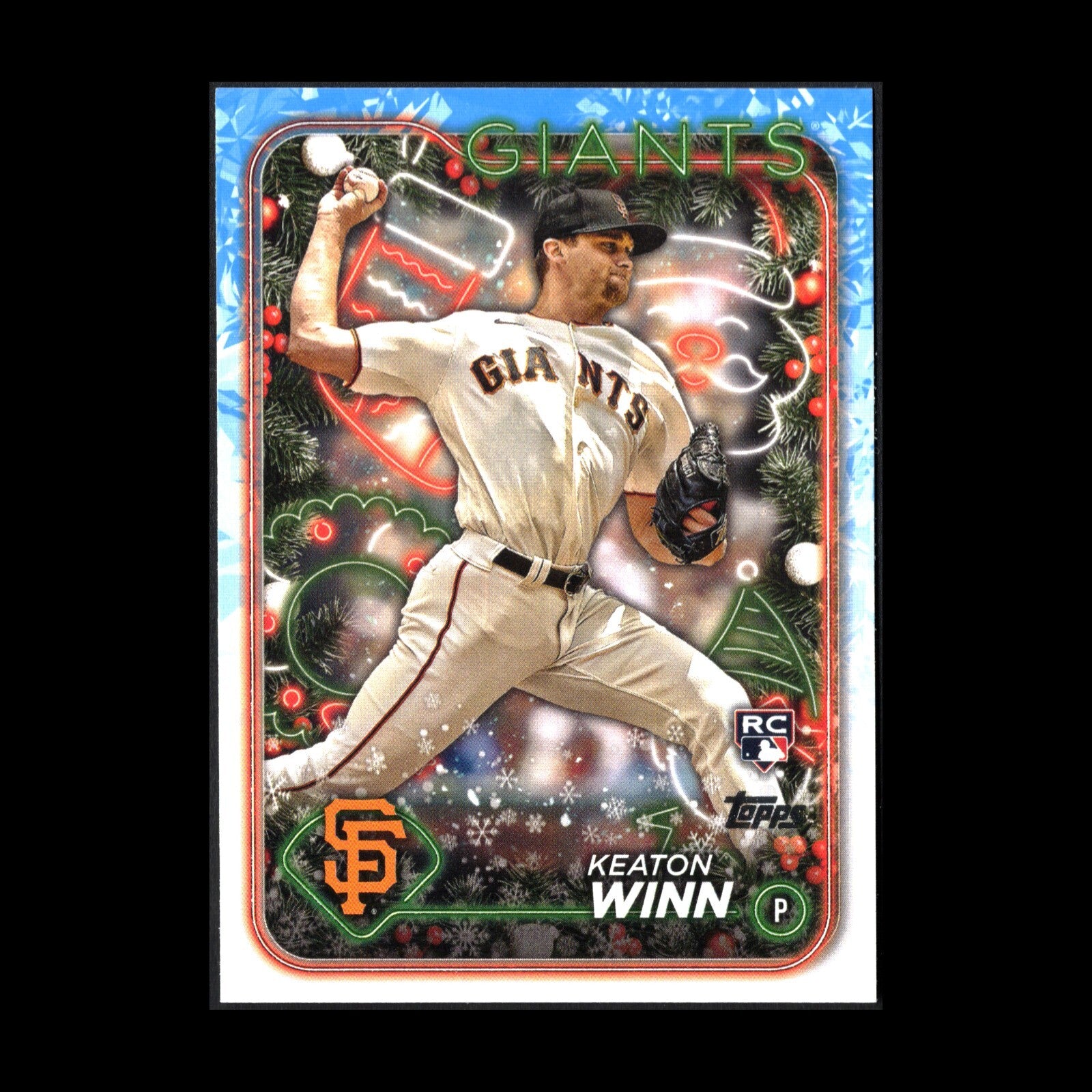2024 Topps Holiday KEATON WINN #H164 RC - San Francisco Giants