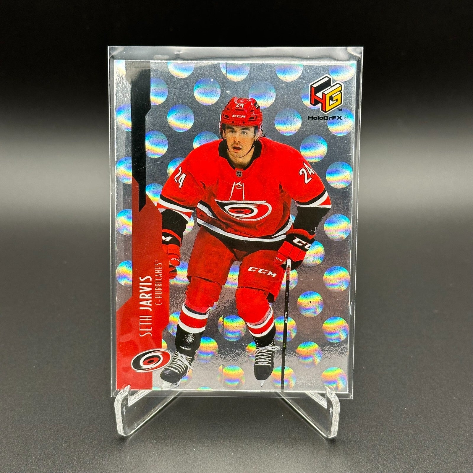 2021-22 UD Extended series SETH JARVIS #HG-9 HoloGrFX - Carolina Hurricanes