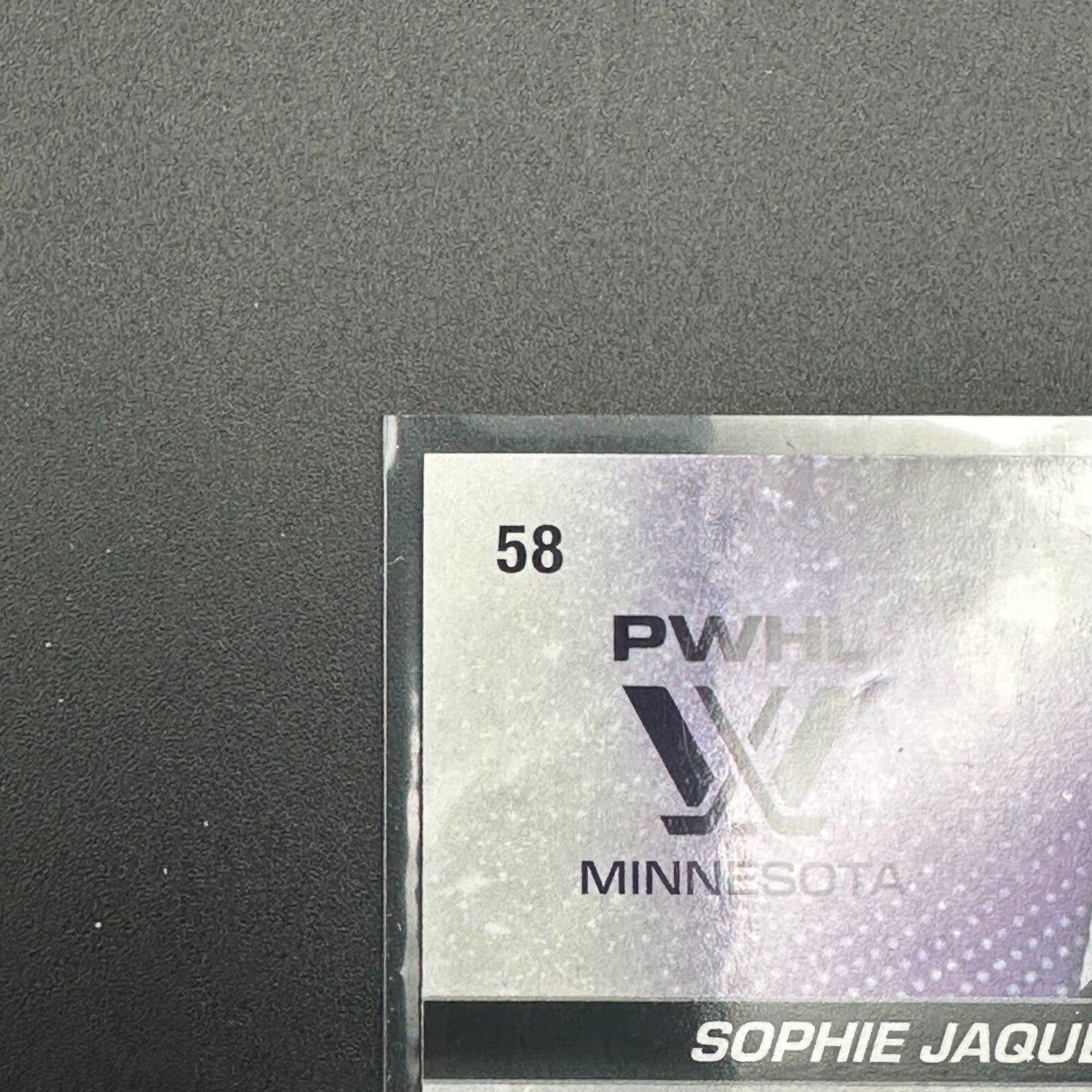 2024-25 UD PWHL SOPHIE JAQUES #58 Young guns RC - 1st EDITION!