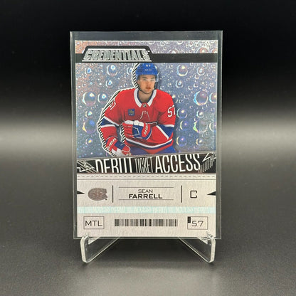 2023-24 UD Credentials SEAN FARRELL #170 Debut Ticket Access /799 RC