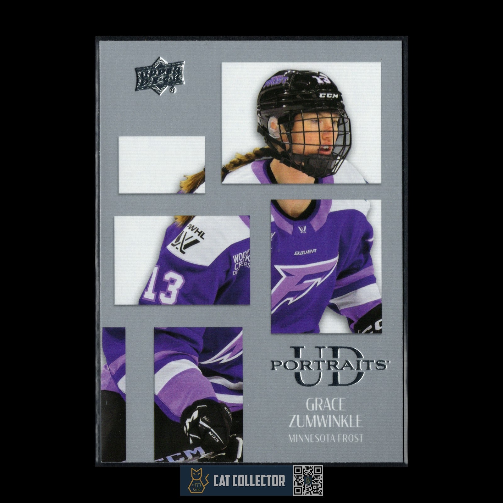 2024-25 Upper Deck PWHL GRACE ZUMWINKLE #UDP-4 UD Portraits - Minnesota Frost
