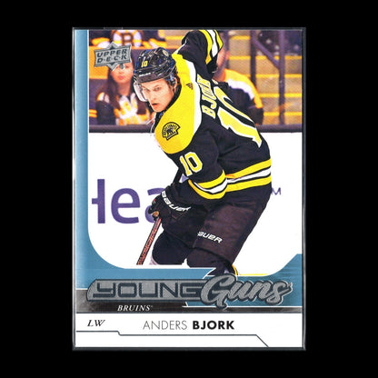 2017-18 UD Series 1 ANDERS BJORK #203 Young guns RC - Boston Bruins
