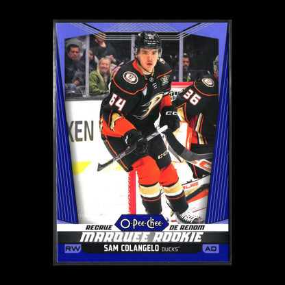 2024-25 O-Pee-Chee SAM COLANGELO #577 Marquee rookie Blue parallel RC