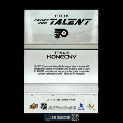 2024-25 UD Credentials TRAVIS KONECNY #FRT-TK Front Row Talent