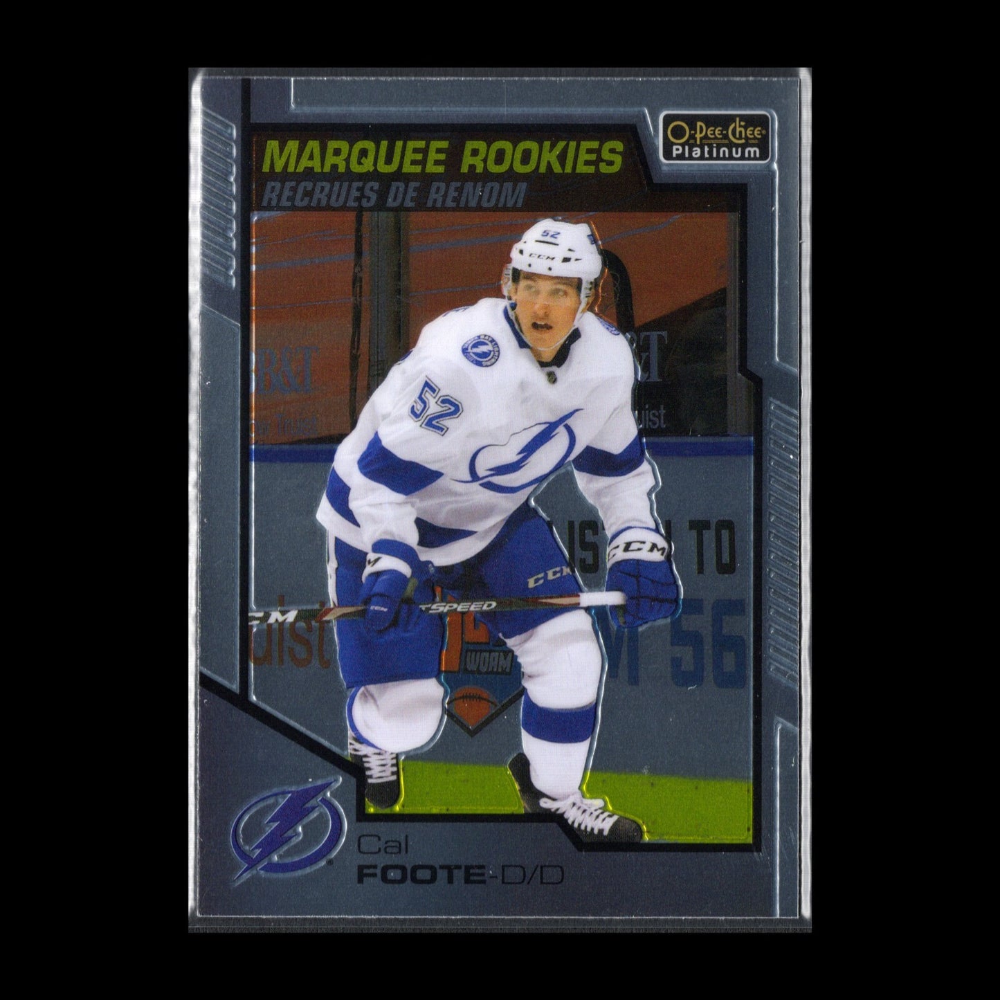 2020-21 O-Pee-Chee Platinum CAL FOOTE #191 Marquee rookie RC Tampa Bay Lightning