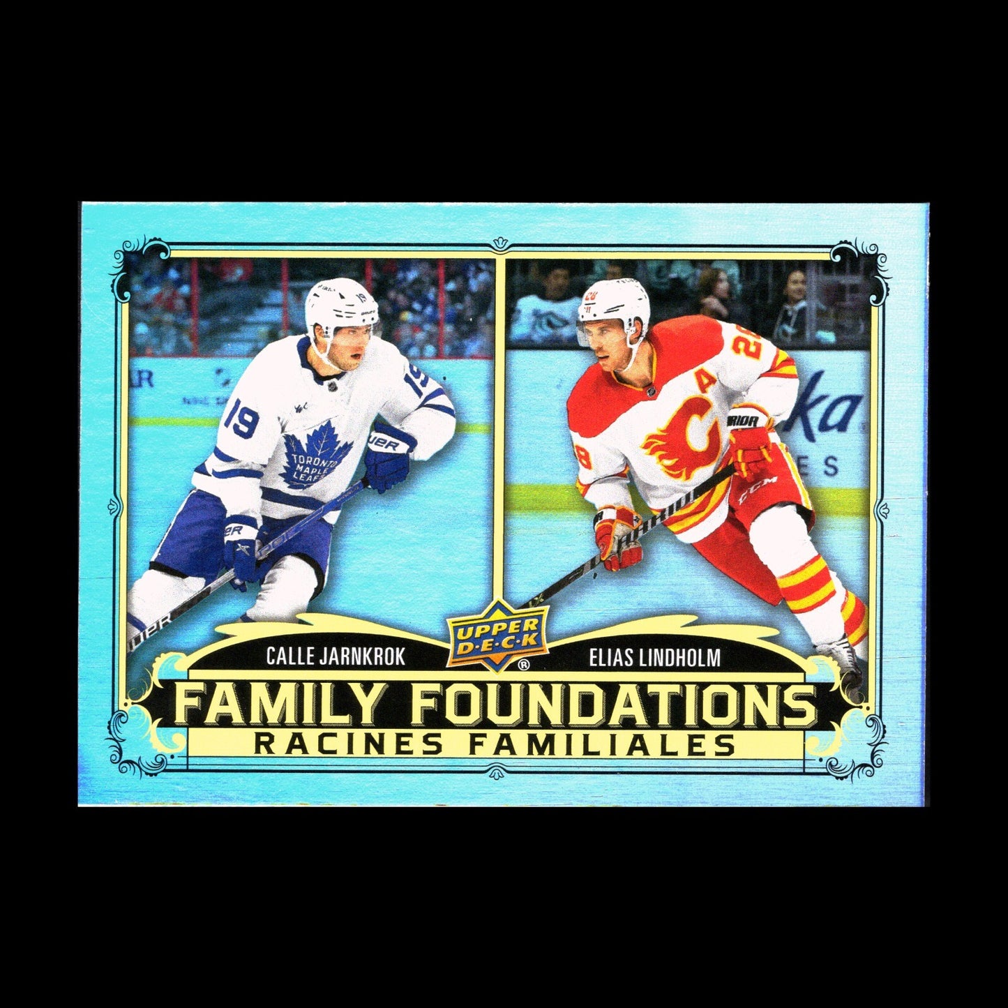 2023-24 UD Tim Hortons CALLE JARNKROK & ELIAS LINDHOLM #FF-10 Family Foundations