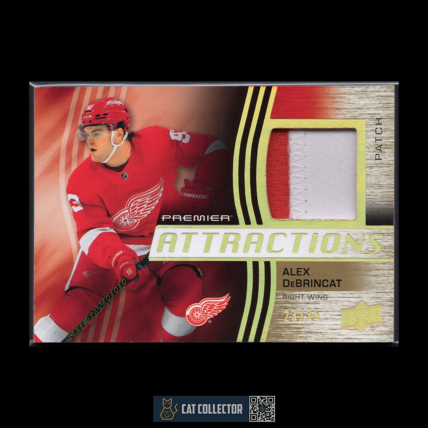 2023-24 UD Premier ALEX DEBRINCAT #PA-AD Attractions Patch /35