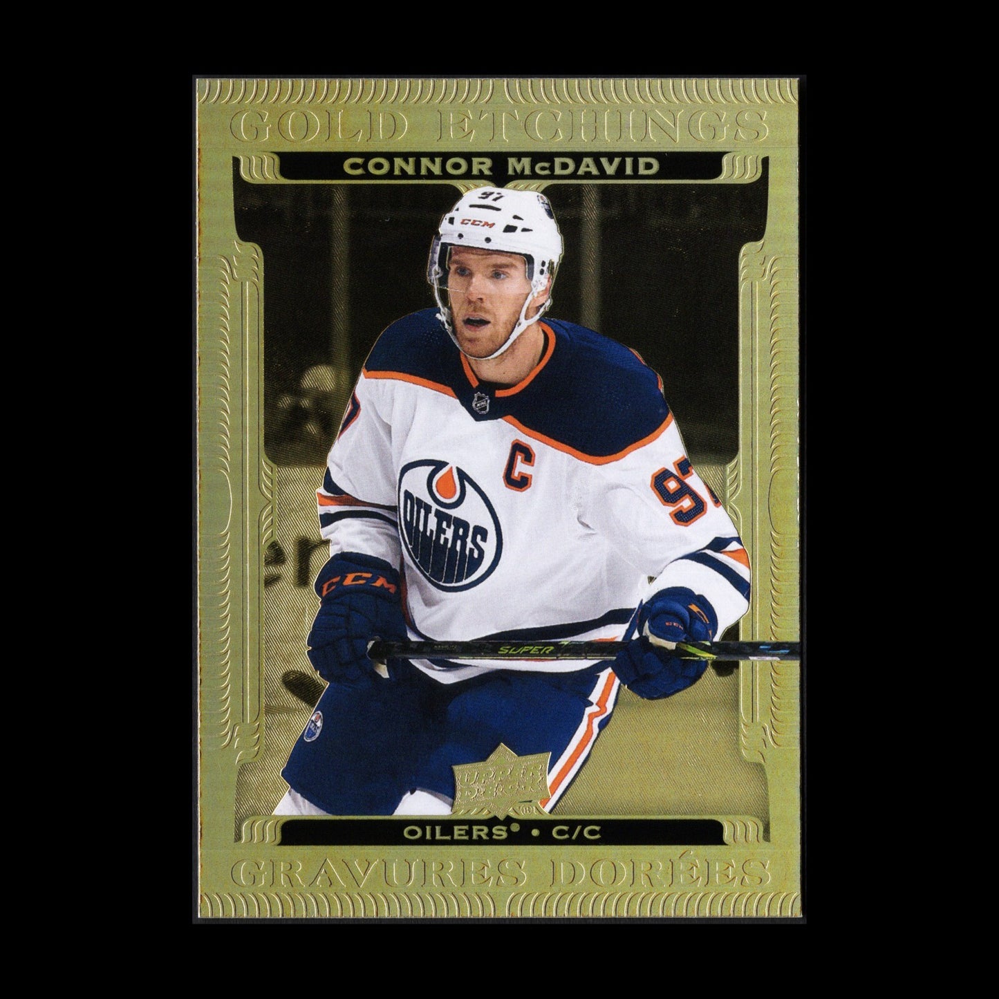 2022-23 UD Tim Hortons CONNOR MCDAVID #G-6 Gold Etchings