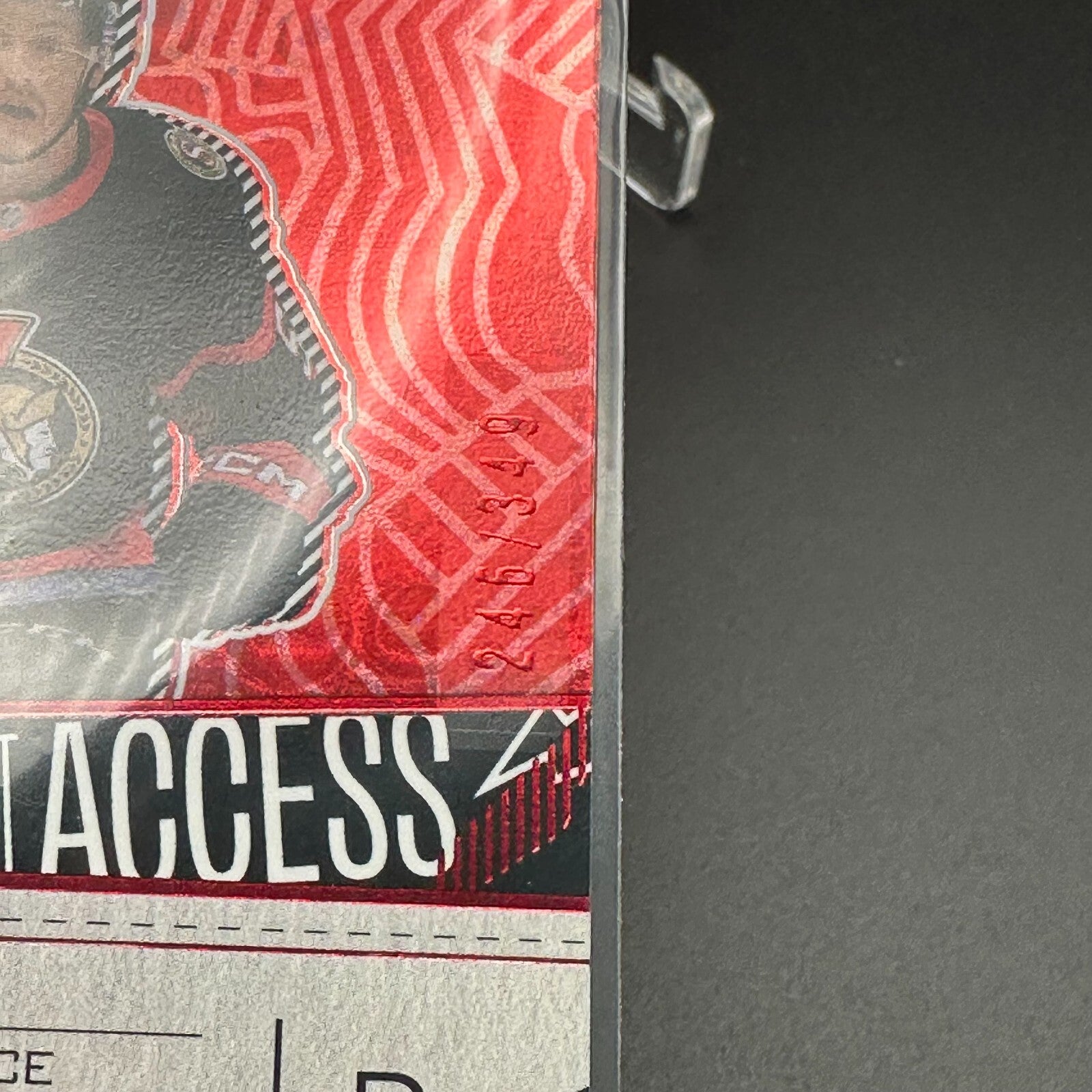 2023-24 UD Credentials MAXENCE GUENETTE #179 Debut Ticket Access Red RC /349