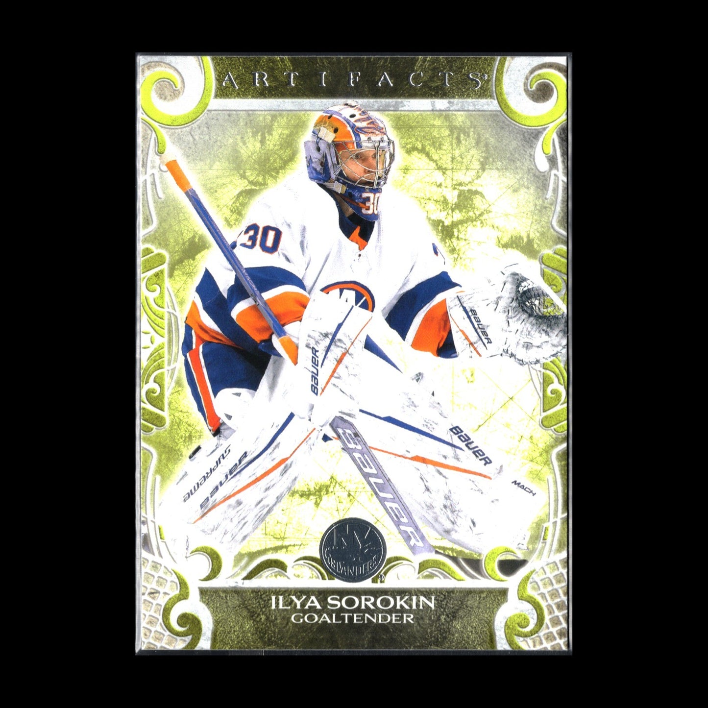 2024-25 UD Artifacts ILYA SOROKIN #116 Neon Green - New York Islanders