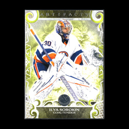 2024-25 UD Artifacts ILYA SOROKIN #116 Neon Green - New York Islanders