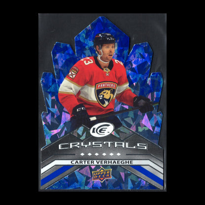 2021-22 UD Ice CARTER VERHAEGHE #IC-23 Ice Crystals Die-Cut - Florida Panthers