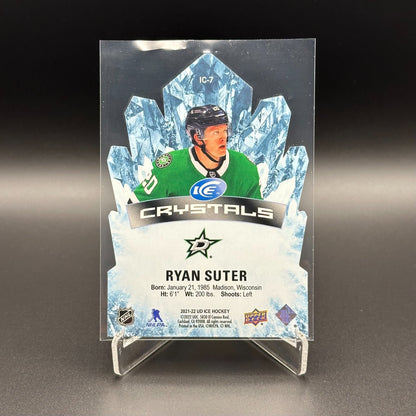 2021-22 UD Ice RYAN SUTER #IC-7 Ice Crystals Die-Cut - Dallas Stars