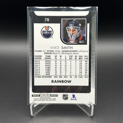 2021-22 O-Pee-Chee Platinum MIKE SMITH #78 Rainbow - Edmonton Oilers