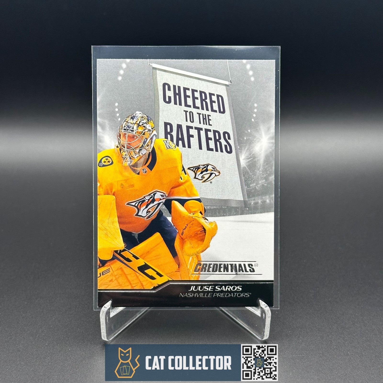 2024-25 UD Credentials JUUSE SAROS #CR-SA Cheered to the Rafters