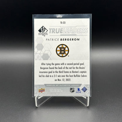 2022-23 Upper Deck SP Authentic PATRICE BERGERON #TL-23 True Leaders
