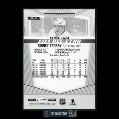 2024-25 O-Pee-Chee Hockey SIDNEY CROSBY #528 2024 All-Star