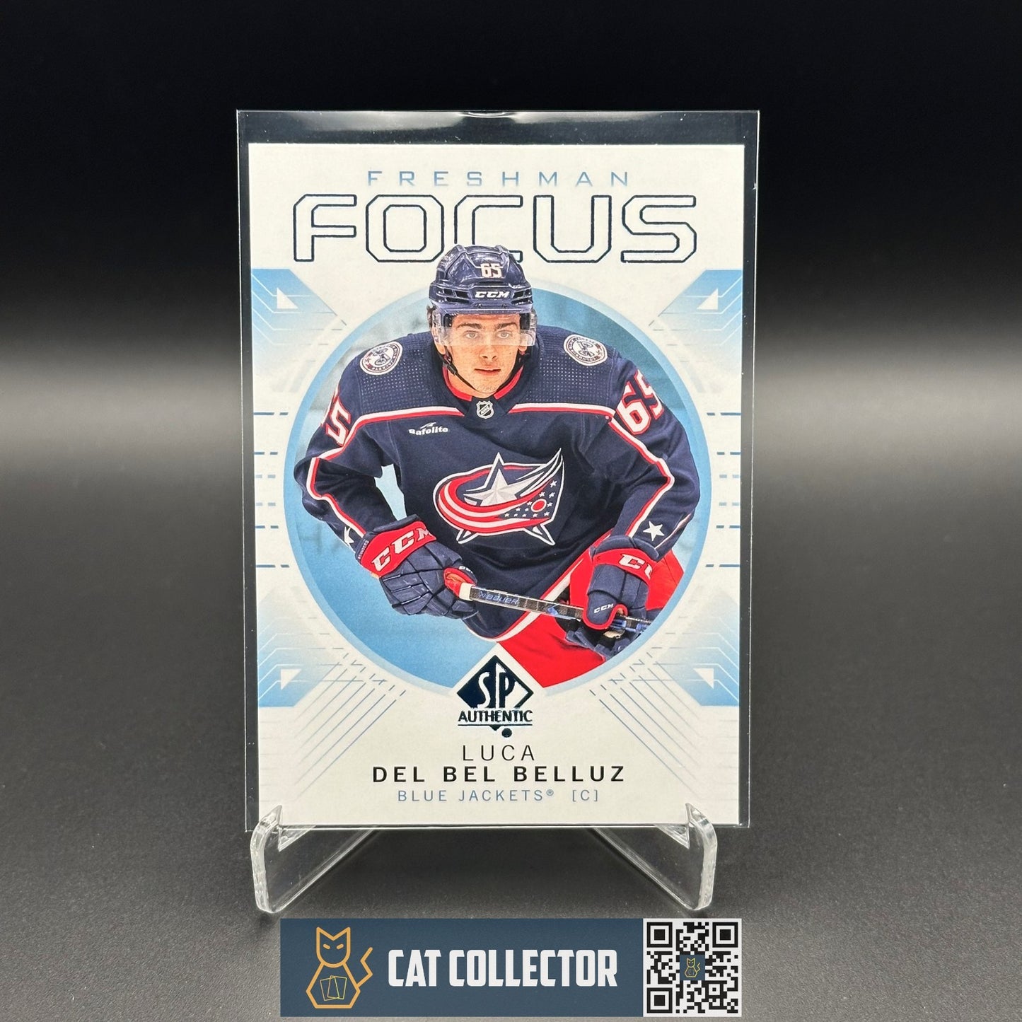 2024-25 UD SP Authentic LUCA DEL BEL BELLUZ #FF-40 Freshman Focus Blue Rookie RC