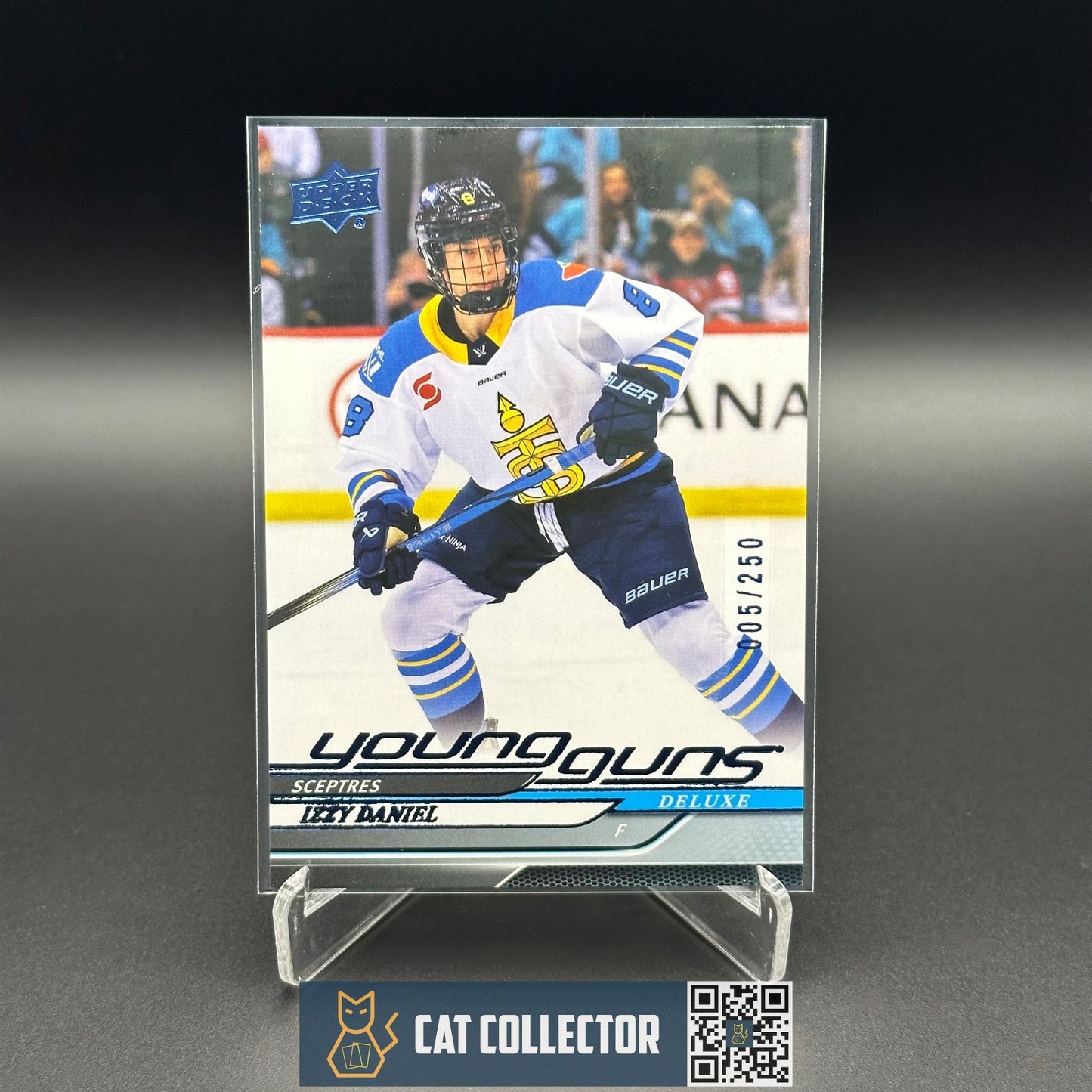 2024-25 UD PWHL IZZY DANIEL #60 Young Guns Deluxe RC /250