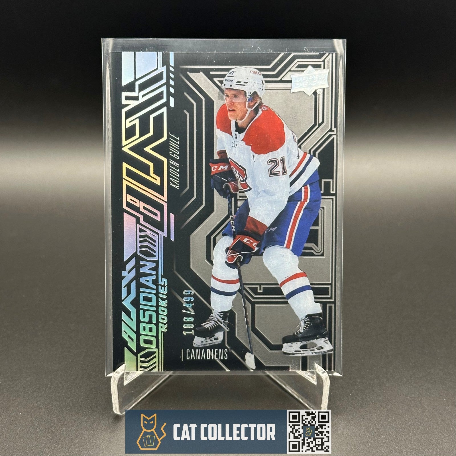 2022-23 UD SPx KAIDEN GUHLE #OR-33 Black Obsidian Rookies RC /499