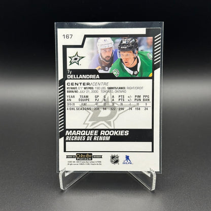 2020-21 O-Pee-Chee Platinum TY DELLANDREA #167 Marquee Rookies RC - Dallas Stars