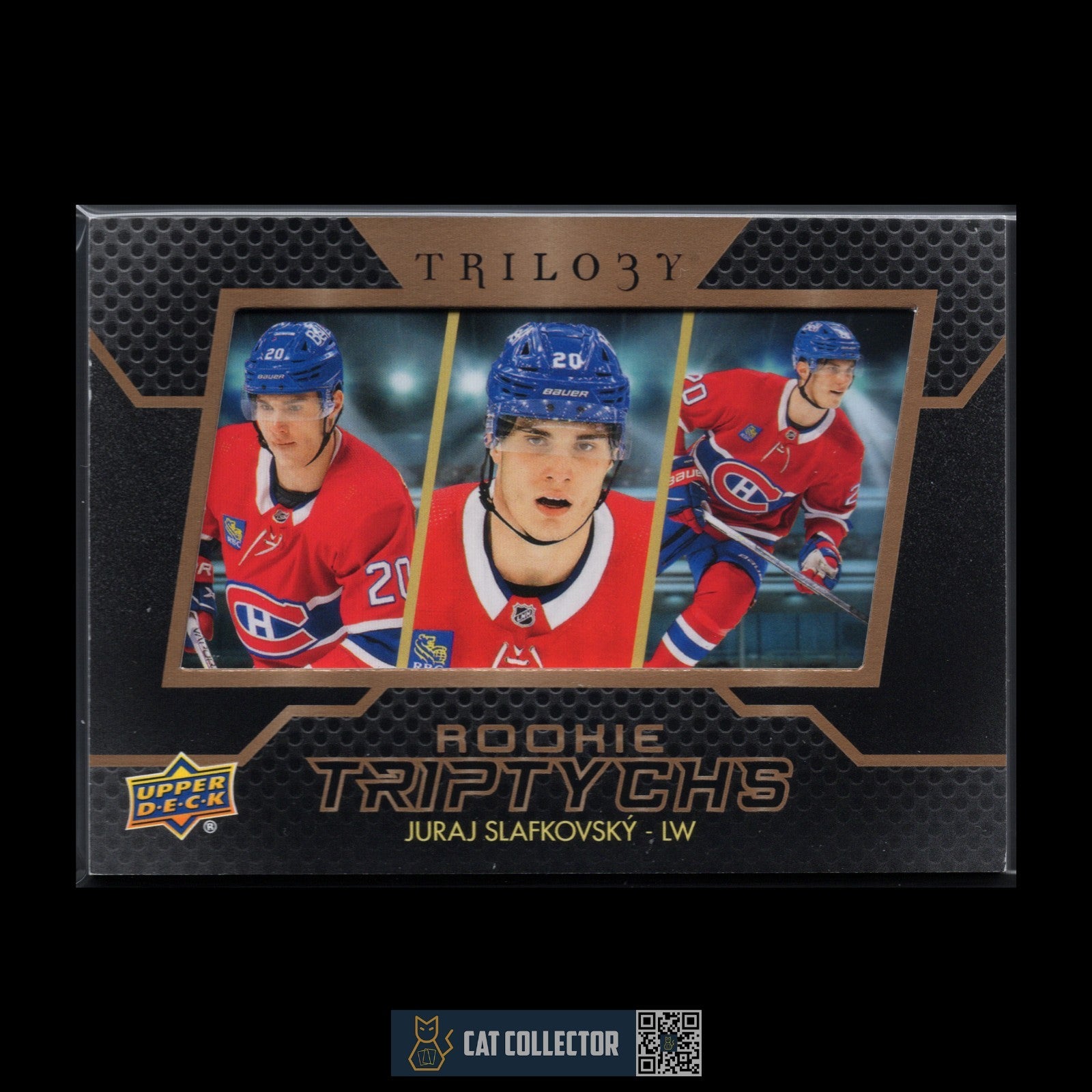2022-23 UD Trilogy JURAJ SLAFKOVSKY #RT-JS Rookie Triptychs Montreal Canadiens