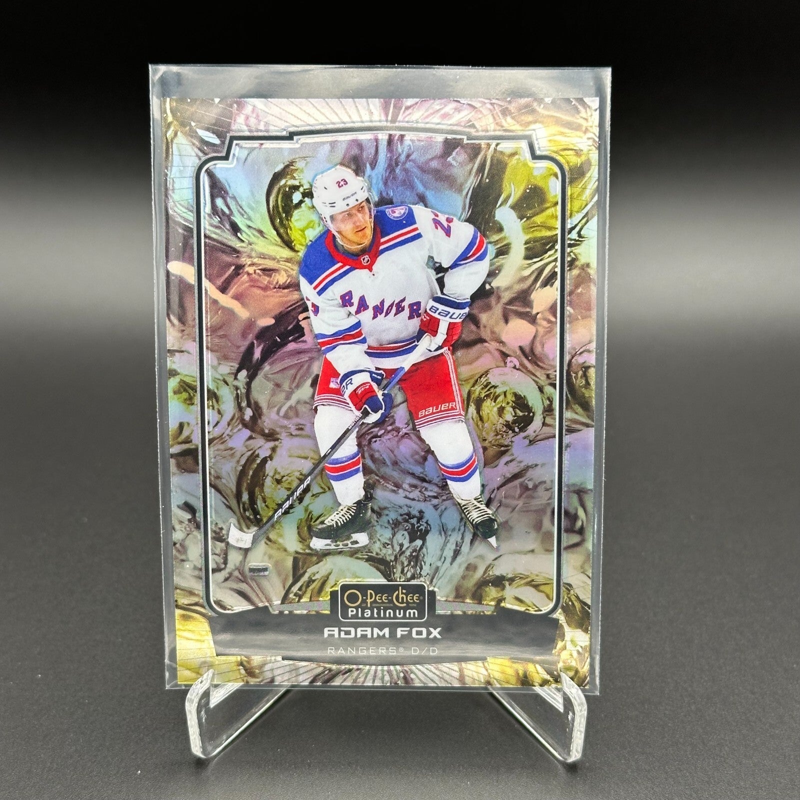 2022-23 O-Pee-Chee Platinum ADAM FOX #111 Liquid Metal 315/349 - NY Rangers