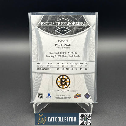 2020-21 UD Exquisite Collection DAVID PASTRNAK #ECP-DP Exquisite Performers /199