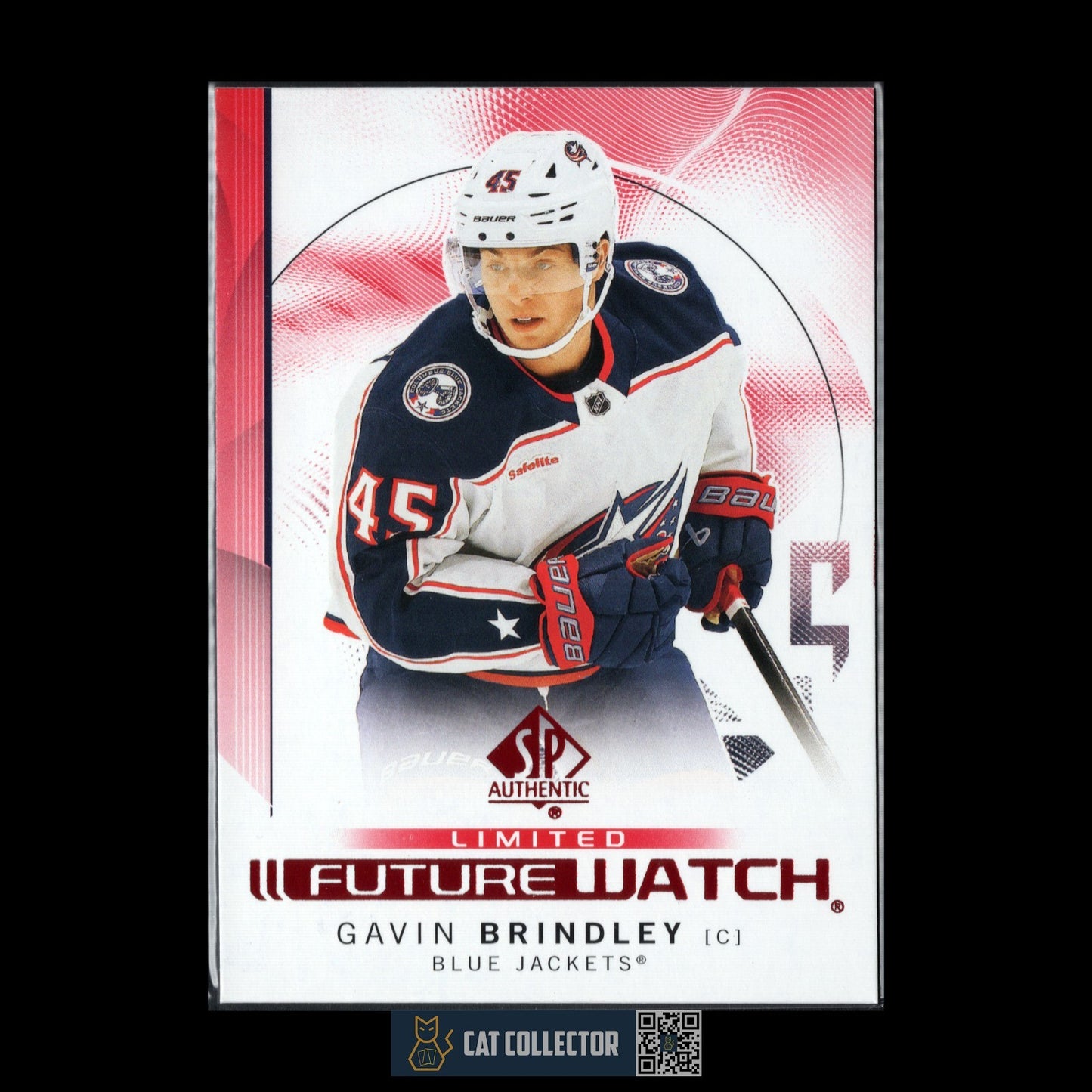 2024-25 UD SP Authentic GAVIN BRINDLEY #111 Future Watch Limited Red RC