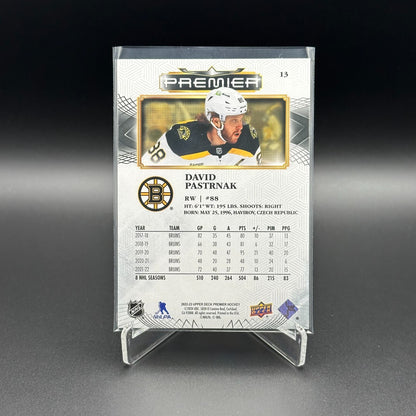 2022-23 Upper Deck Premier DAVID PASTRNAK #13  /299 - Boston Bruins