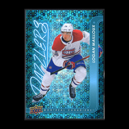 2024-25 UD Series 2 LOGAN MAILLOUX #DZ-69 Dazzlers Blue RC - Montreal Canadiens