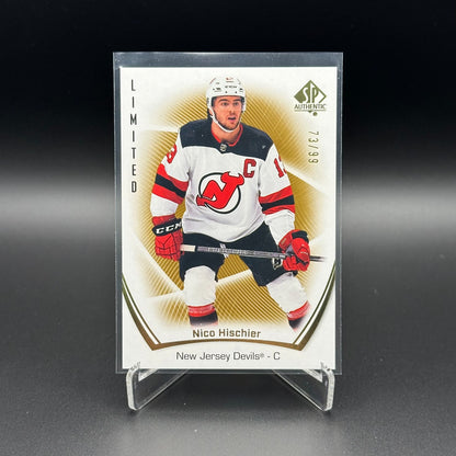 2021-22 UD SP Authentic NICO HISCHIER #39 Limited Gold /99 - New Jersey Devils