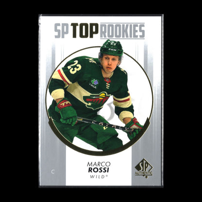 2022-23 UD SP Authentic MARCO ROSSI #TR-7 Top Rookies RC - Minnesota Wild