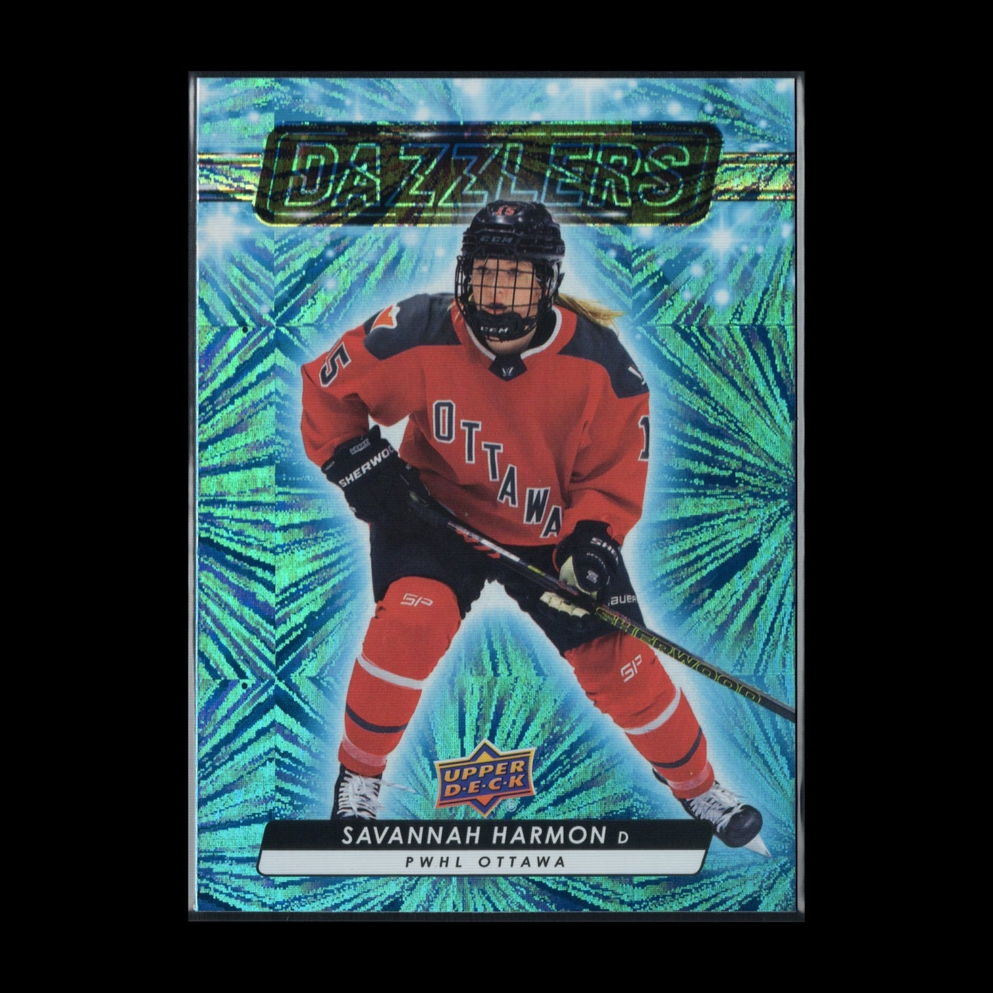 2024-25 UD PWHL SAVANNAH HARMON #DZ-14 Dazzlers Blue - 1st EDITION!