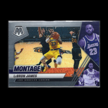 2020-21 Panini Mosaic LEBRON JAMES #17 Montage - Los Angeles Lakers