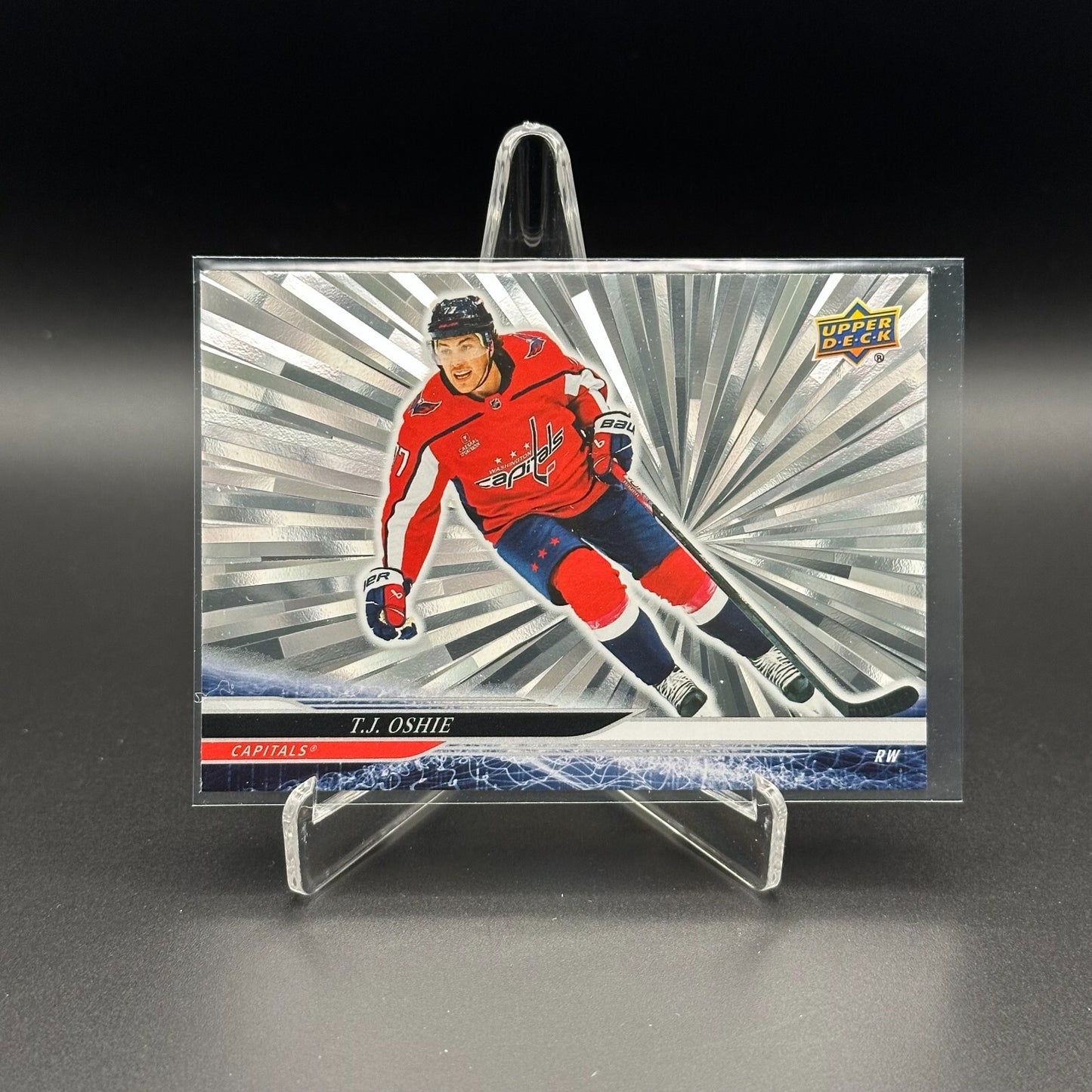 2024-25 UD Series 1 T.J. OSHIE #192 Outburst - Washington Capitals