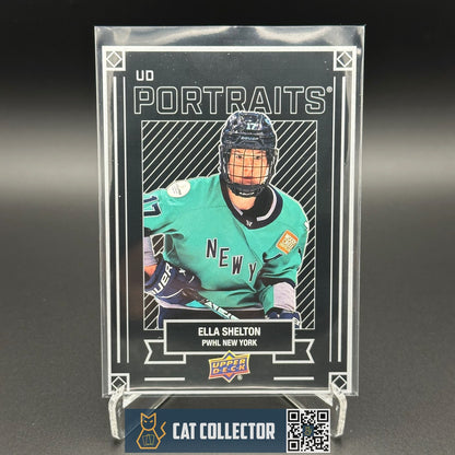 2024-25 UD PWHL ELLA SHELTON #P-10 UD Portraits New York Sirens -  1st Edition