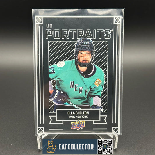 2024-25 UD PWHL ELLA SHELTON #P-10 UD Portraits New York Sirens -  1st Edition