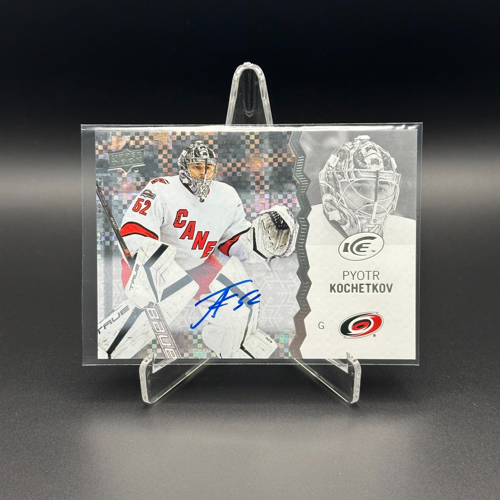 2024-25 UD Ice PYOTR KOCHETKOV #16 2023 Update - White Snowflake AUTO Parallel